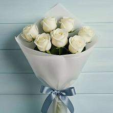 Букет 7 Белых роз Эдлесс Лав #REPLACE_PRED# Жаворонки