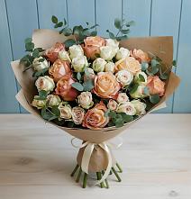 Букет цветов из:  Альстромерии и Розы #REPLACE_PRED# Жаворонки