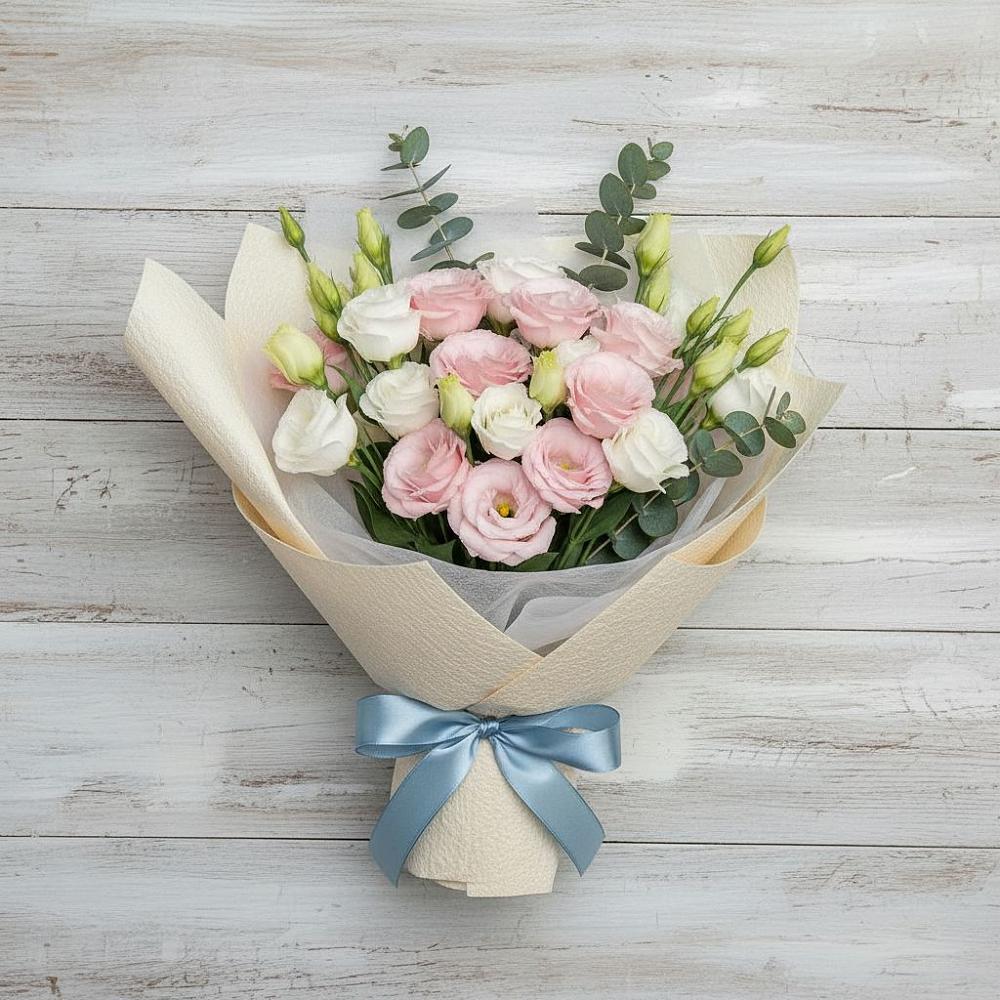 Букет цветов из: Лизиантусы в Жаворонки